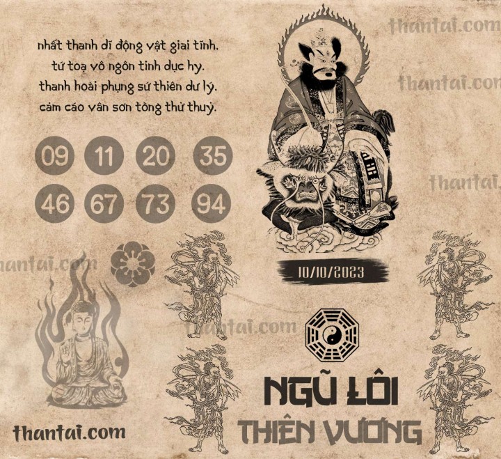 NGŨ LÔI THIÊN VƯƠNG 25/09/2023