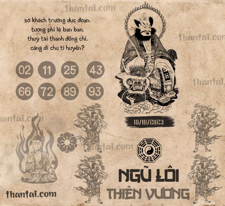 NGŨ LÔI THIÊN VƯƠNG 03/10/2023