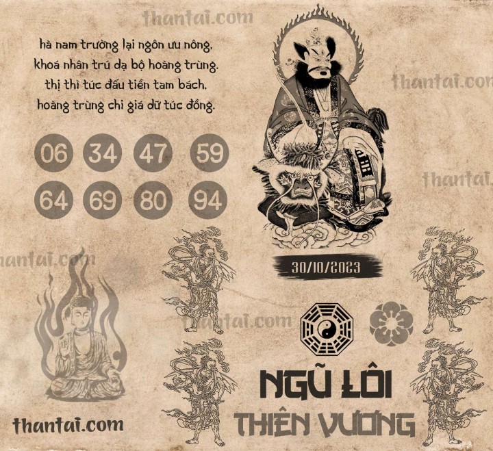 NGŨ LÔI THIÊN VƯƠNG 15/10/2023