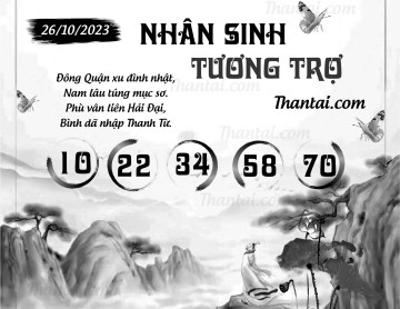 NHÂN SINH TƯƠNG TRỢ 26/10/2023