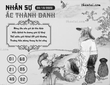 NHẪN SỰ ẮC THÀNH DANH 09/10/2023