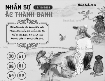 NHẪN SỰ ẮC THÀNH DANH 12/10/2023