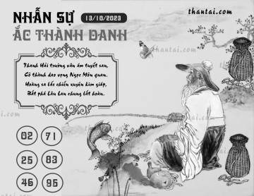 NHẪN SỰ ẮC THÀNH DANH 13/10/2023