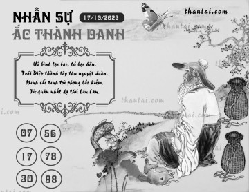 NHẪN SỰ ẮC THÀNH DANH 17/10/2023