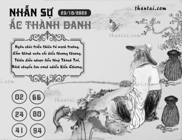 NHẪN SỰ ẮC THÀNH DANH 23/10/2023