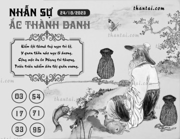 NHẪN SỰ ẮC THÀNH DANH 24/10/2023