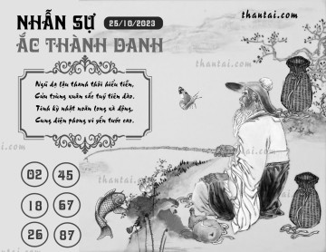 NHẪN SỰ ẮC THÀNH DANH 25/10/2023