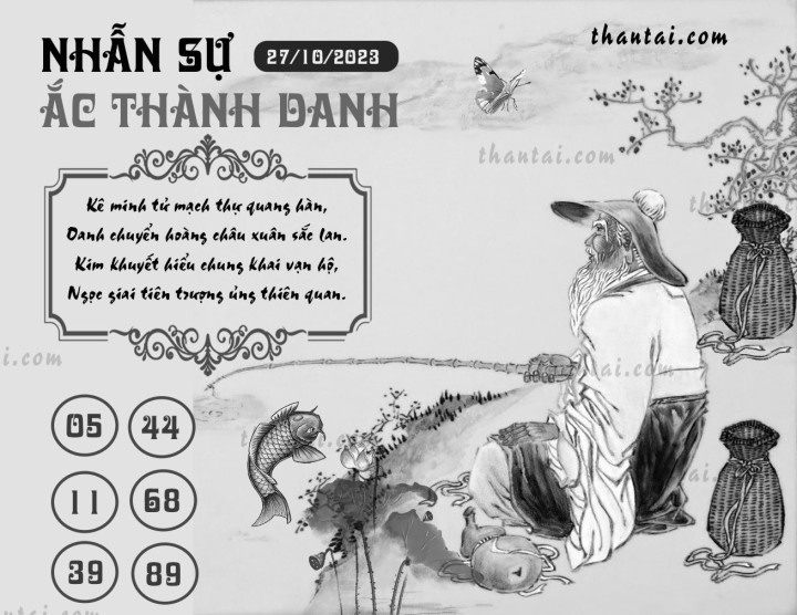 NHẪN SỰ ẮC THÀNH DANH 12/10/2023