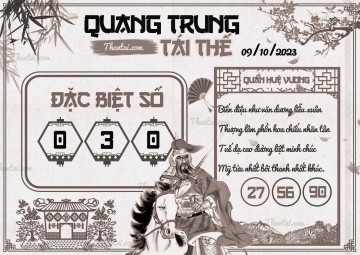 QUANG TRUNG TÁI THẾ 09/10/2023