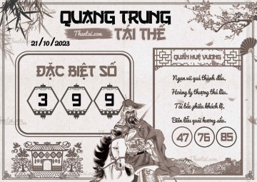 QUANG TRUNG TÁI THẾ 21/10/2023