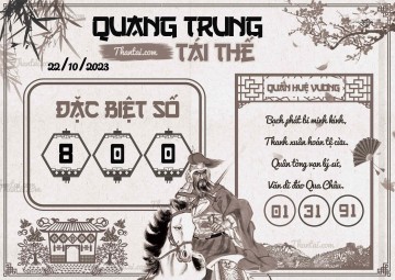 QUANG TRUNG TÁI THẾ 22/10/2023