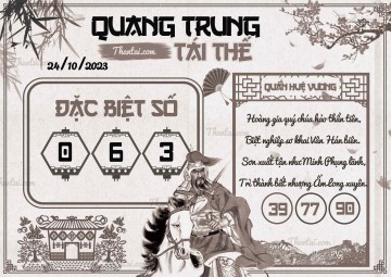 QUANG TRUNG TÁI THẾ 24/10/2023