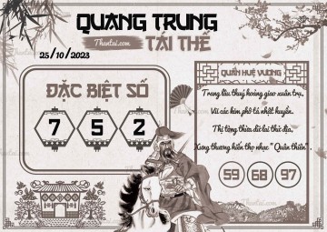 QUANG TRUNG TÁI THẾ 25/10/2023