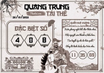 QUANG TRUNG TÁI THẾ 26/10/2023