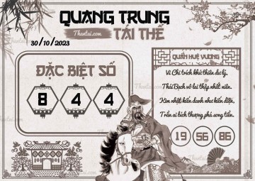 QUANG TRUNG TÁI THẾ 30/10/2023