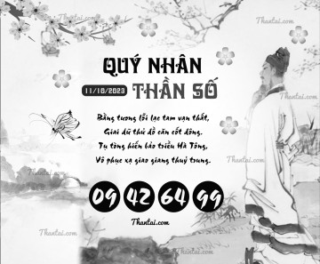 QUÝ NHÂN THẦN SỐ 11/10/2023