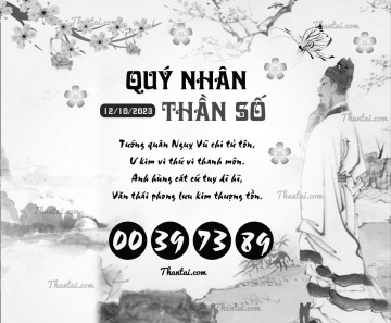 QUÝ NHÂN THẦN SỐ 12/10/2023