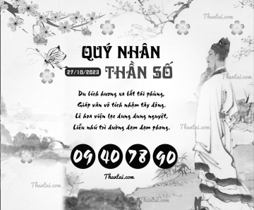 QUÝ NHÂN THẦN SỐ 27/10/2023