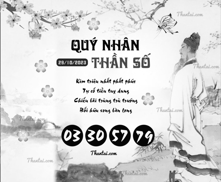 QUÝ NHÂN THẦN SỐ 14/10/2023