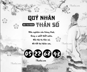 QUÝ NHÂN THẦN SỐ 30/10/2023