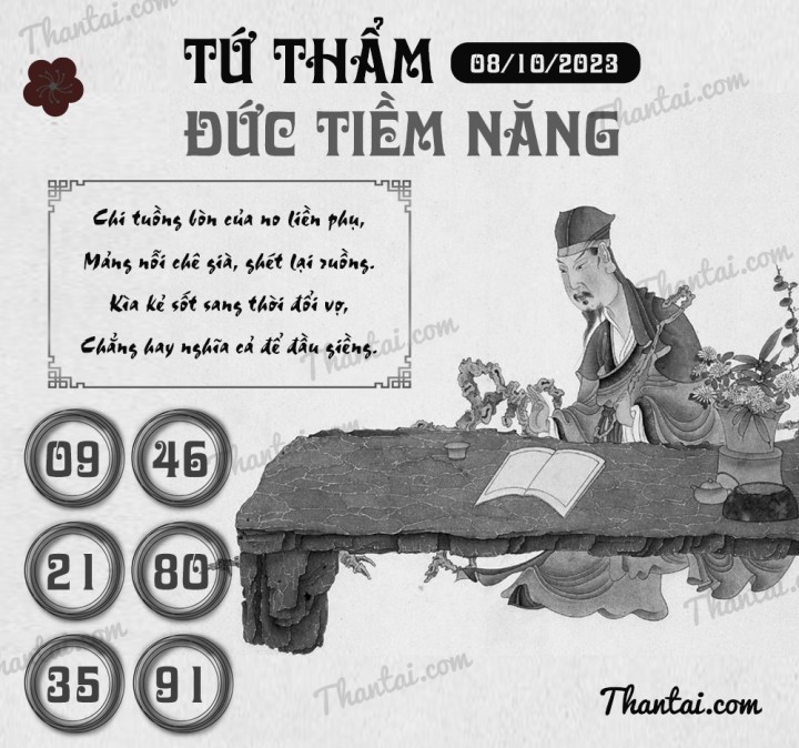 TỨ THẨM ĐỨC TIỀM NĂNG 23/09/2023