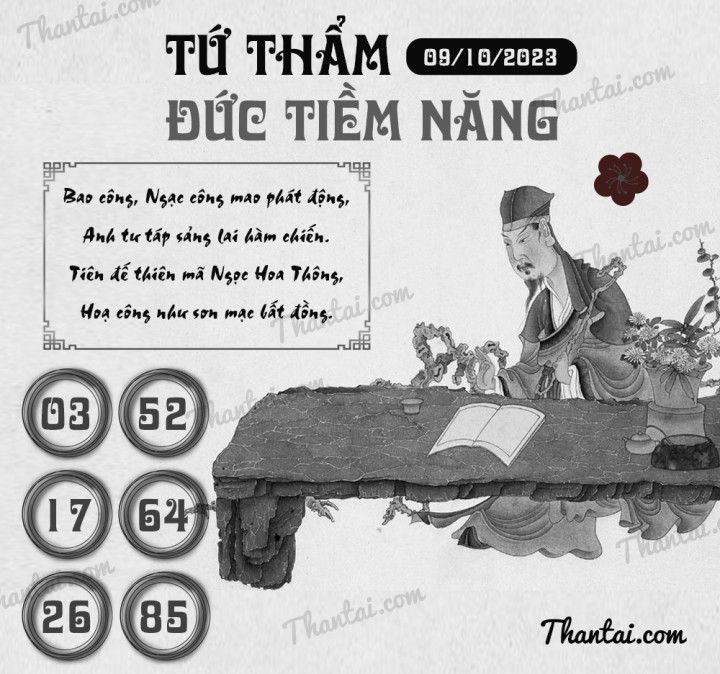 TỨ THẨM ĐỨC TIỀM NĂNG 24/09/2023