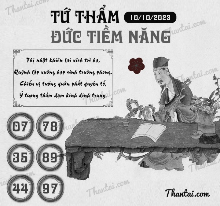 TỨ THẨM ĐỨC TIỀM NĂNG 25/09/2023