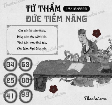 TỨ THẨM ĐỨC TIỀM NĂNG 17/10/2023