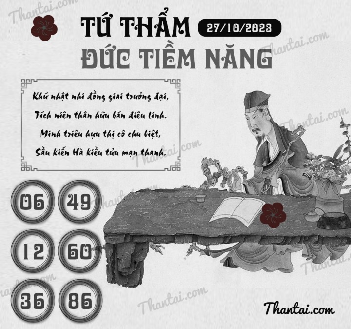 TỨ THẨM ĐỨC TIỀM NĂNG 12/10/2023