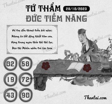 TỨ THẨM ĐỨC TIỀM NĂNG 28/10/2023