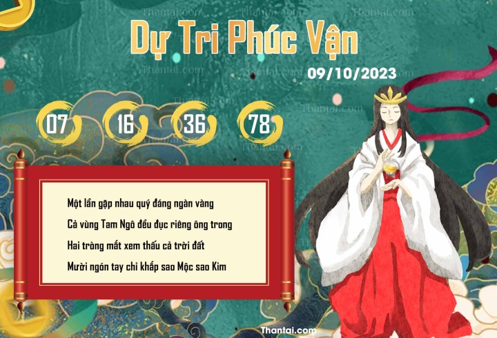 DỰ TRI PHÚC VẬN 24/09/2023