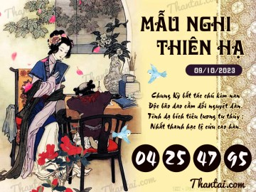 Mẫu Nghi Thiên Hạ 09/10/2023