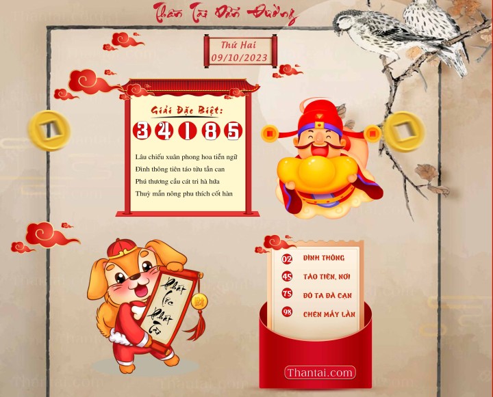 THẦN TÀI DẪN ĐƯỜNG 24/09/2023