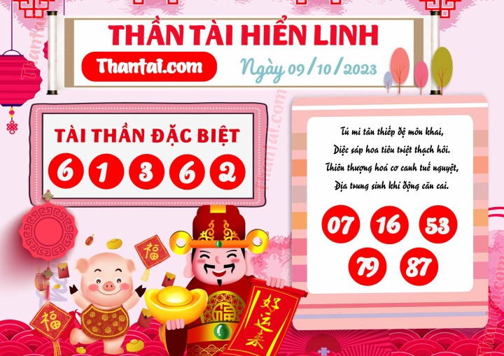 THẦN TÀI HIỂN LINH 24/09/2023