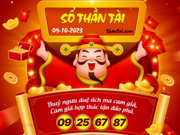 SỔ THẦN TÀI 09/10/2023