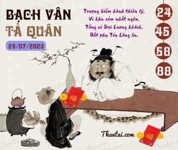 Bạch Vân Tả Quân 29/07/2023