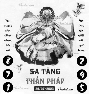 SA TĂNG THẦN PHÁP 26/07/2023