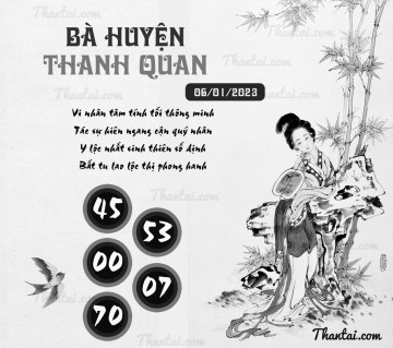 BÀ HUYỆN THANH QUAN 06/01/2023