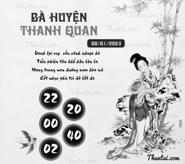 BÀ HUYỆN THANH QUAN 08/01/2023