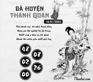 BÀ HUYỆN THANH QUAN 16/01/2023