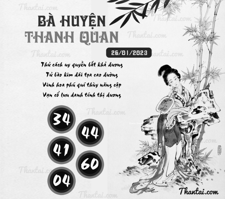 BÀ HUYỆN THANH QUAN 11/01/2023