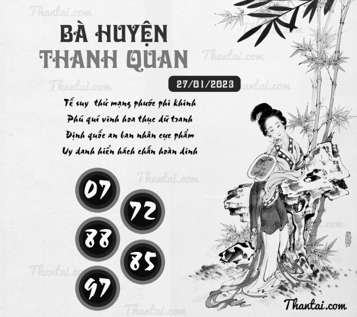 BÀ HUYỆN THANH QUAN 12/01/2023