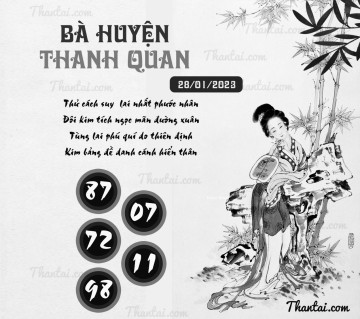 BÀ HUYỆN THANH QUAN 28/01/2023