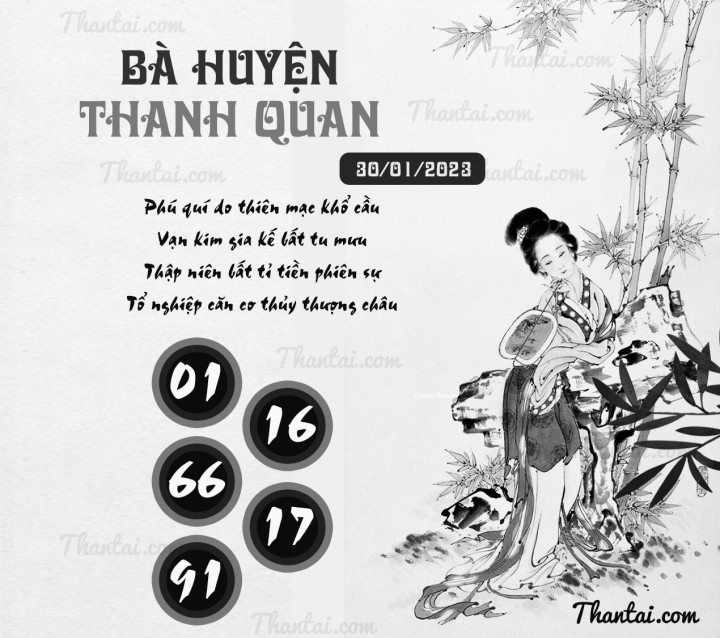 BÀ HUYỆN THANH QUAN 15/01/2023