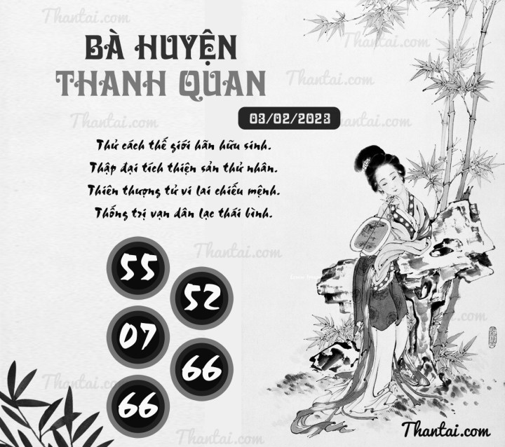 BÀ HUYỆN THANH QUAN 19/01/2023