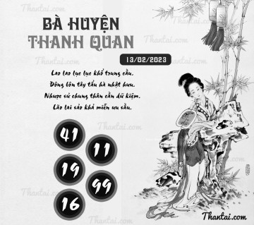 BÀ HUYỆN THANH QUAN 13/02/2023