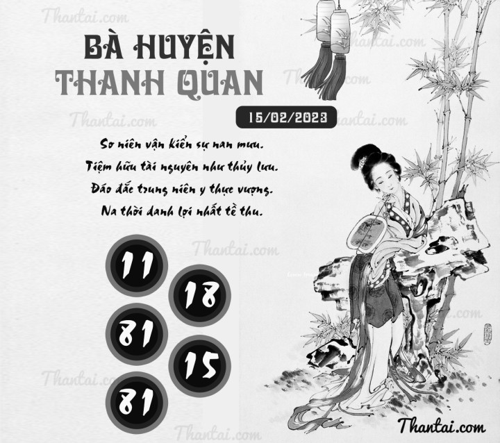 BÀ HUYỆN THANH QUAN 31/01/2023