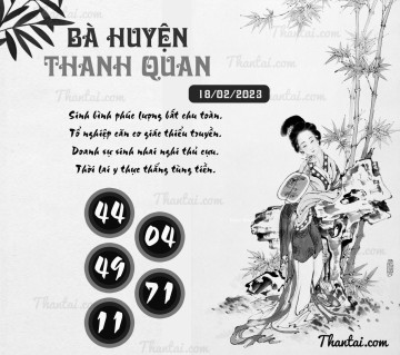 BÀ HUYỆN THANH QUAN 18/02/2023