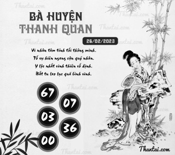 BÀ HUYỆN THANH QUAN 26/02/2023