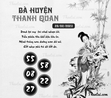 BÀ HUYỆN THANH QUAN 28/02/2023